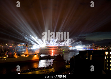 La nave cerimonia di denominazione della nave da crociera Aida Diva in Amburgo Foto Stock