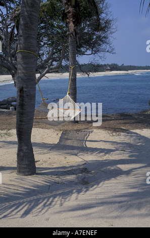 NA, Messico, Puerto Vallarta, Punta Mita. Spiaggia amaca. Foto Stock