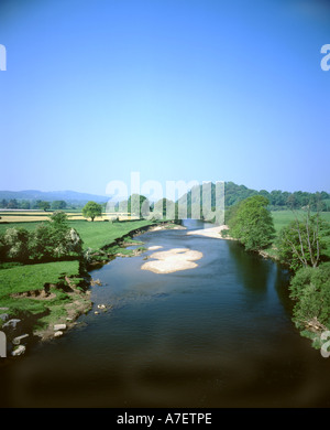 River Tywi, Llandeilo, Carmarthenshire, Galles occidentale. Foto Stock