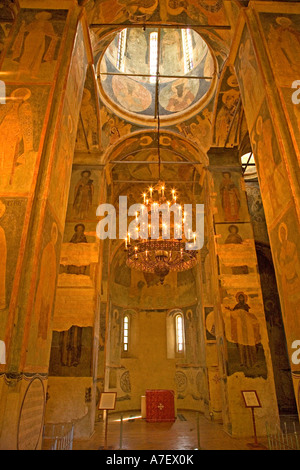 Trasfigurazione del Salvatore monastero, interno della chiesa, Yaroslavl, Russia Foto Stock