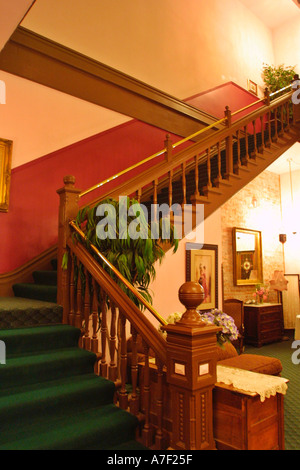 Vista interna Palace Hotel sul Water Street Port Townsend Washington Foto Stock