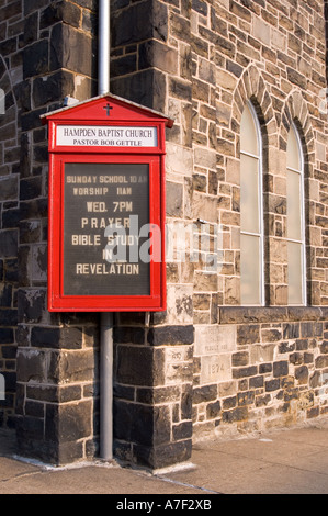 Dettaglio stock photo shot di Hampden chiesa battista nella città di Baltimora, Maryland Foto Stock