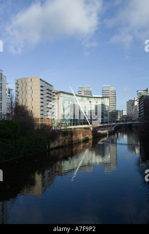 Manchester è di nuovo Riverside, North West England, Regno Unito Foto Stock