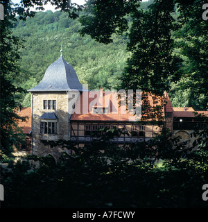Schaumburg Burg auf dem Nesselberg Wesergebirge im in Rinteln-Schaumburg, Weserbergland-Schaumburg Naturpark-Hameln, Bassa Sassonia Foto Stock