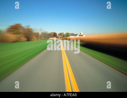 Autostrada rurale PA Foto Stock