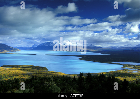 NA, STATI UNITI D'AMERICA, Alaska Katmai NP, Lago Naknek. Vista del lago Naknek Foto Stock