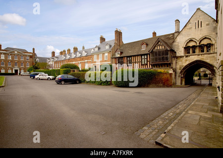La cattedrale di Gloucester College Green, Gloucestershire, Severn Vale, England, Regno Unito, Europa Foto Stock