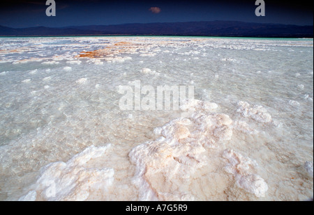Lac Assal il Lago Assal Gibuti Gibuti. Africa triangolo di Afar Foto Stock