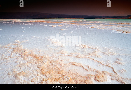 Lac Assal il Lago Assal Gibuti Gibuti. Africa triangolo di Afar Foto Stock