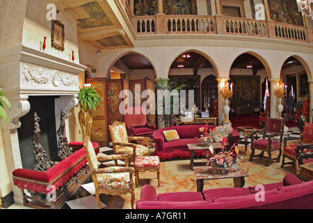 Interno della Ca d Zan Mansion casa di John & marmo Ringling, Sarasota, Florida Foto Stock