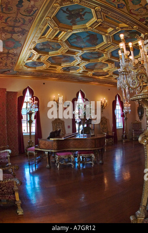 Interno della Ca d Zan Mansion casa di John & marmo Ringling, Sarasota, Florida Foto Stock