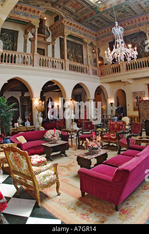 Interno della Ca d Zan Mansion casa di John & marmo Ringling, Sarasota, Florida Foto Stock