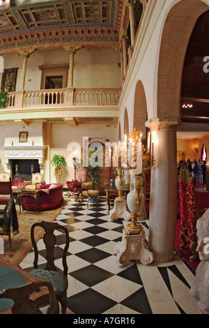 Interno della Ca d Zan Mansion casa di John & marmo Ringling, Sarasota, Florida Foto Stock