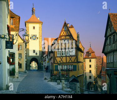 DE - Baviera: Plönlein a Rothenburg-OB van-der-Tauber Foto Stock