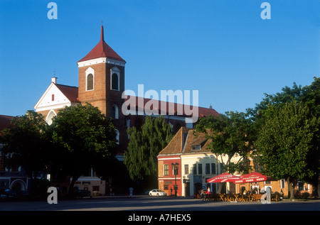 Kaunas, Piazza del Municipio, la Cattedrale di Kaunas Foto Stock