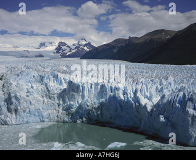 Ghiacciaio Perito Moreno parte del campo del hielo sur area del patrimonio mondiale Parque Nacional Los Glaciares in Argentina Foto Stock