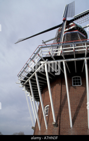 NA, STATI UNITI D'AMERICA, Michigan, Ottawa County, Olanda, Windmill Island, un autentico mulino a vento olandese Foto Stock