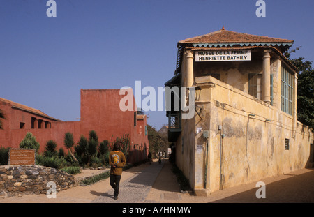 Victoria Alberis la casa è costruita come una nave isola di Goree Senegal Foto Stock