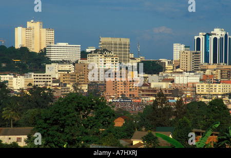 Kampala cityscape Uganda Foto Stock