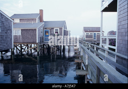 Case scandole sul Nuntucket, STATI UNITI D'AMERICA Foto Stock