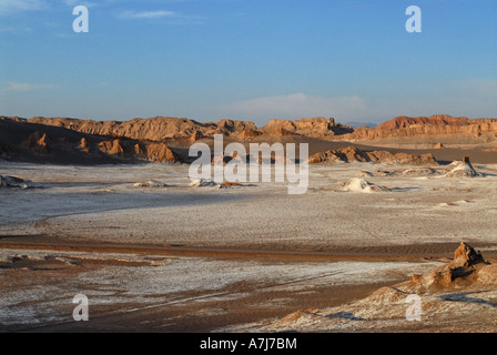 Valle de la luna deserto san pedro de Atacama Cile Foto Stock