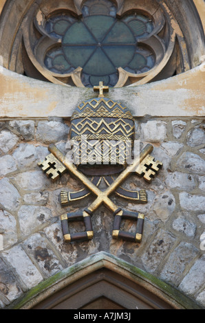 Dettagli dalla Chiesa cattolica di San Tommaso di Canterbury Kent England Foto Stock