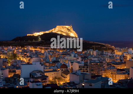 Castillo de Santa Barbara Alicante Spagna Europa Foto Stock