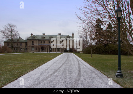 Eolia, il mansion a Harkness Memorial parco dello stato sul Long Island Sound costa in Waterford CT Foto Stock