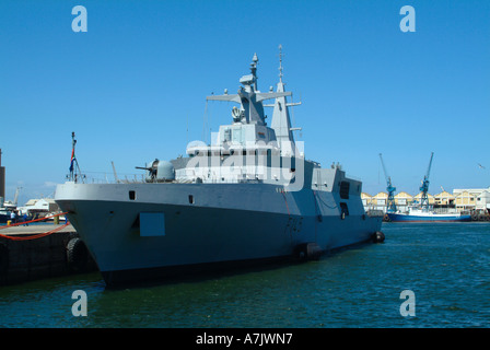 SAS Valor Amatola fregata classe della South African Navy in Città del Capo Foto Stock