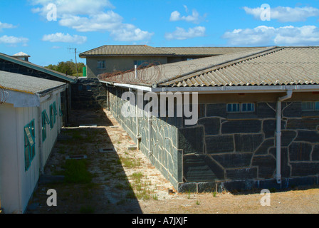 All'interno del carcere di massima sicurezza di Robben Island Cape Province Città del Capo Sud Africa Foto Stock