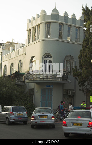 Stile eclettico edificio in Bialik street Tel Aviv Israele Foto Stock