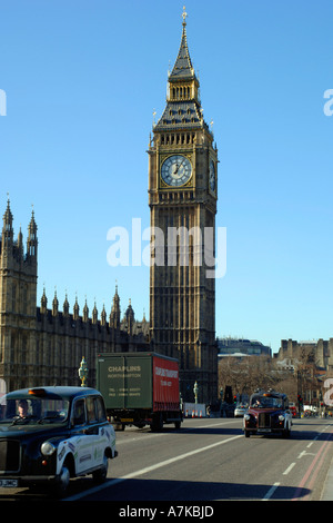 Big Ben, parte delle case di Parliment, Londra. Foto Stock