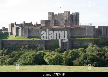 Il castello di dover struttura storica kent england Regno unito Gb Foto Stock