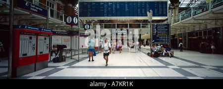 Londra Inghilterra Liverpool Street Station atrio principale Foto Stock