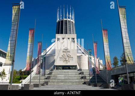 Liverpool Cattedrale Metropolitana di Cristo Re sulla collina Brownlow. Foto Stock