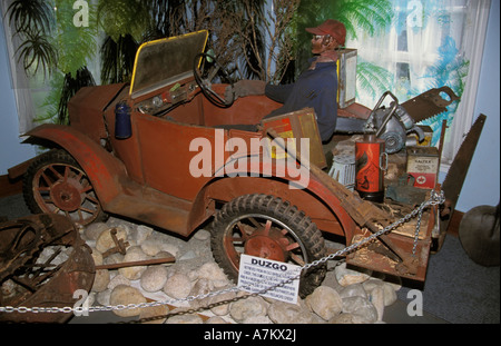 Coaltown Museum Queen Street Nuova Zelanda Westport Duzgo auto Foto Stock