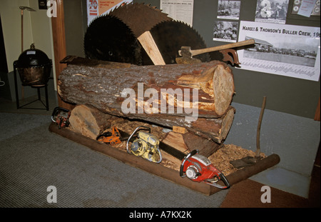 Coaltown Museum Queen Street Nuova Zelanda Westport macchinari di registrazione Foto Stock