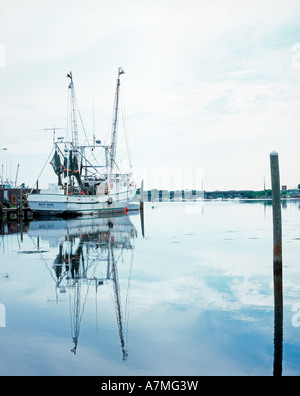 Tarpon Springs Florida USA Agosto 2003 Gamberetti imbarcazione attraccata a Tarpon Springs Foto Stock