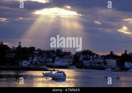 America del Nord, noi, NH, Portmsouth Porto. Barche. La Nuova Inghilterra Scenic. Giugno. Foto Stock