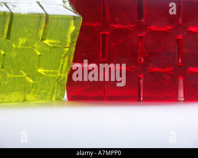 Jelly jella con retroilluminazione a cubetti Foto Stock