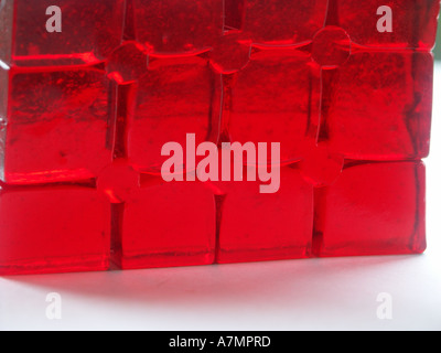 Jelly jella con retroilluminazione a cubetti Foto Stock