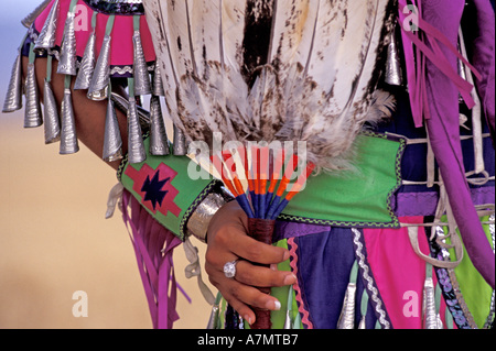 NA, STATI UNITI D'AMERICA, Oregon, NE Oregon, Nativi Americani vestito in colorate regalia per il Wild Horse Casino Pow Wow , (MR) Foto Stock