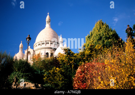 Francia, Parigi, Basilica Sacre Coeur di Montmartre Foto Stock