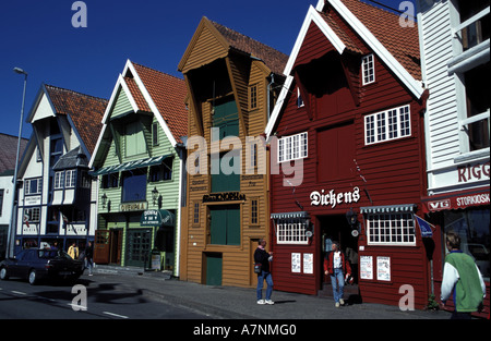 Norvegia Kristiansand regione Rogaland County, Stavanger città vecchia Foto Stock