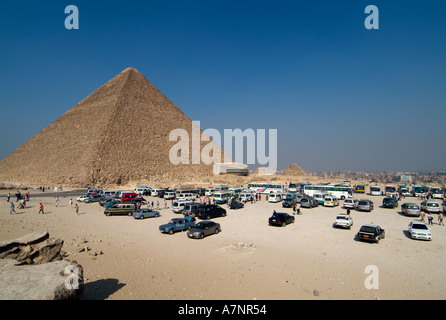 La Grande Piramide di Khufu (Cheope), Giza, il Cairo, Egitto Foto Stock