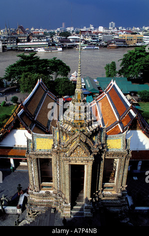 Thailandia, Bangkok, Wat Arun tempio meglio noto come il tempio dell'alba, Foto Stock