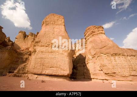 Pilastri di Salomone negev arava Israele nel deserto Foto Stock