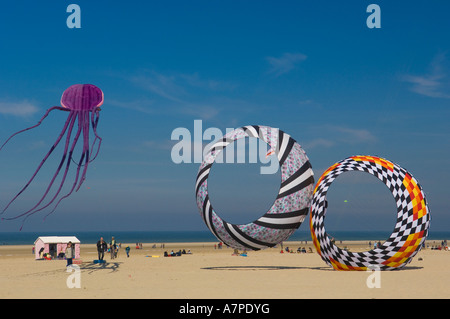 Berck sur Mer International Kite Festival Francia Foto Stock