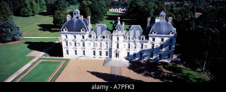 Francia, Loir-et-Cher (vista aerea) di Cheverny Castello (Loire chateau) Foto Stock