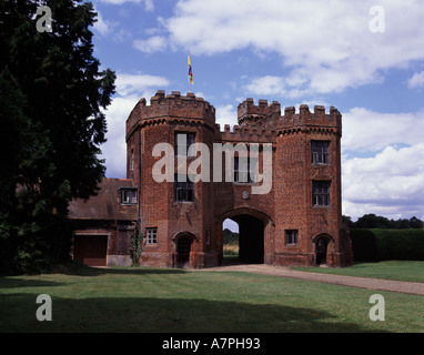 Il Gatehouse of Lullingstone Castle nel Kent Foto Stock